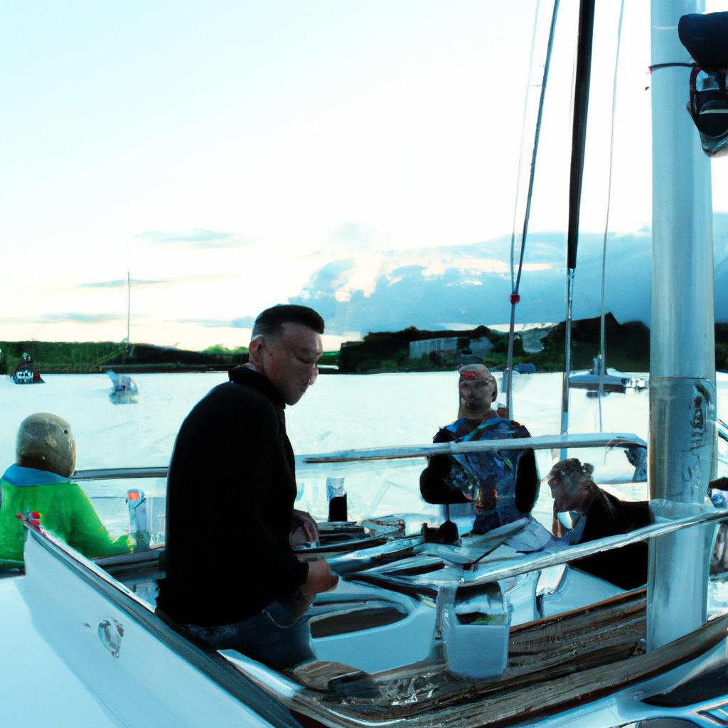 Person attending yachting club event